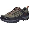 CMP Rigel Low Trekking Shoes WP, Scarpe da Trekking Uomo, Olive Flame, 41 EU