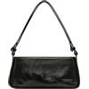 LIEBESKIND BERLIN Pelle borsa a tracolla Franzis Lack Distressed Crossbody Bag Black nero