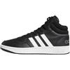 adidas Uomo Hoops 3.0 Mid Lifestyle Basketball Classic Vintage Shoes, Core Black / Cloud White / Grey Six, 47 1/3 EU