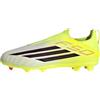 adidas Unisex - Bambini e Ragazzi F50 League Laceless Firm Ground/Multi Ground Football Boots Kids, Team Solar Yellow 2/Core Black/Lucid Red, 30 1/2 EU