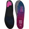 Spenco Ground Control Arco Medio - Tallone Imbottito | Nero, EU 36-38; superficie antiscivolo; stabilità; EVA forato con supporto arco in nylon - per training
