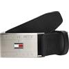 Tommy Hilfiger TH Flag Plaque Belt Am0am14322, Altre Cinture Uomo, Black (Black), 100 cm