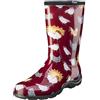 Sloggers Stivali da pioggia da giardino impermeabili da donna - simpatici stivali da fango e muck, con soletta di supporto Premium Comfort (fienile di pollo) (misura 40)