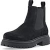 CA'SHOTT A/S Cashannah Chelsea Boot Suede, Stivale alla Caviglia Donna, Nero, 41 EU