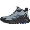 Adidas Uomo Terrex Anylander Mid Rain.RDY Hiking Shoes, Magic Grey/Wonder Steel/Semi Lucid Blue, 38 2/3 EU