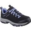Skechers Trego Trail Destiny Donna, Tessuto sintetico nero con finiture viola, 36.5 EU