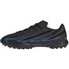 adidas Unisex - Bambini e Ragazzi F50 Hyperfast Club Turf Football Boots Kids Shoes, Core Black/Core Black/Lucid Ray Blue, 28 EU