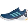 adidas Uomo Novaflight 2 Indoor Shoes, Dusky Petrol/Flash Aqua/Core Black, 38 2/3 EU