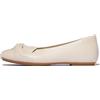 Fitflop Ballerine da Donna Delicato in Pelle Soft-Twist, Beige, 36 EU
