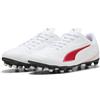 Puma Vitoria II FG/AG - Scarpe da Calcio da Uomo, Colore: Bianco e Rosso, Misura 40, Puma Bianco Puma Rosso, 41 EU