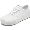 Vans Ward Platform, Scarpe da ginnastica, Donna, (Canvas) White, 42.5 EU