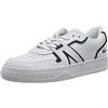 Lacoste 45SFA0087, Court Sneakers Donna, Wht/Blk, 37 EU, Colore: Bianco, 37 EU