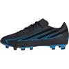 adidas Unisex - Bambini e Ragazzi F50 Hyperfast Club Firm Ground/Multi Ground Football Boots Kids Shoes, Core Black/Core Black/Lucid Ray Blue, 31 1/2 EU