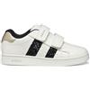 Geox J ECLYPER Girl Sneaker, off White/Black, 42.5 UK, Bianco Sporco Nero, 31 EU