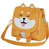 Oh My Pop! Shiba-Borsa-Zaino Convertibile Kawaii, Giallo, 24 x 22 cm