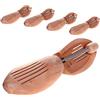 HIMRY® 5 Paia | Tendiscarpe in Legno Naturale Unisex, Alberi di Scarpe con Molla a Spirale, Forma per Calzature, Allarga Scarpe di Vero Legno, Taglia 43 - Taglia 44, KXB6001-5x-43