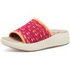Jana Coshy Donna Ciabatte con Suola Spessa Comode, Multicolore (Fuchsia Comb), 40 EU