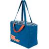 Fisura - Borsa mare "Out of the office", tote bag donna XXL in cotone reversibile a righe blu, shopper grande per spiaggia, viaggio o spesa, 36 x 31,5 cm (Bon voyage, blu)