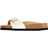 Dr. Scholl's Scholl Estelle, Sandalo Donna, bianco, 38 EU