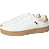 Levi's Piper, Sneaker Uomo, Bianco (Regular White), 39 EU