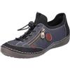 Rieker Scarpe Stringate da Donna 52563, Scarpe comode da Donna, Blu Schwarz Pazifik Wine Schwarz 00, 6 UK