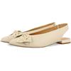 GIOSEPPO Ballerine Scarpe A Punta Nere in Pelle con Dettaglio del Fiocco per Donna KALLMET