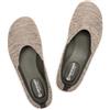 Frank Mully Scarpe Basse da Donna con Punta Larga Lavorata a Maglia, Larghe, comode, Verde, 39 EU