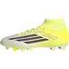 adidas Unisex - Adulto F50 Club Mid Cut Firm Ground/Multi Ground Football Boots, Team Solar Yellow 2/Core Black/Lucid Red, 44 EU