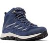 Columbia Crestwood Mid Wp, Scarponi da trekking ed escursionismo impermeabili a vita media Donna, Nocturnal/Canyon Sun, 37 EU