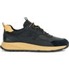 Geox Sneaker da Uomo U Terrestre a, Nero ocra, 45 EU