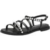 Tamaris Donna 1-28143-44 Sandali piatti, nero, 40 EU, Nero, 40 EU