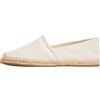 Tommy Hilfiger Donna Espadrillas Fringe Canvas Closed con Logo, Avorio (Muslin), 36