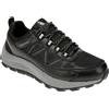 Skechers Urbex, Scarpe da Ginnastica Uomo, Nero Duraleather Mesh Carbone Trim, 44 EU