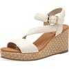 s.Oliver Damen 5-28707-44, Sandali con Zeppa Donna, Crema, 41 EU
