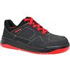 ELTEN Maverick Nero-Rosso Low ESD S3S, Scarpe Antinfortunistiche per Donna e Uomo, Leggere, Puntale in Acciaio, Materiale Tomaia: Pelle, Fodera Interna: Tessuto (Traspirante), Taglia 39