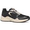 Geox D Zarvia, Scarpe da Ginnastica Donna, Nero, 35 EU