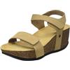 CA'SHOTT A/S Casanni Velcro Sandal Suede, Tacco Donna, Latte, 39 EU