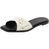 BOSS Charlize_Slid10_VCBK, Diapositiva Donna, Open White, 37 EU