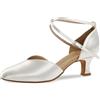 Diamant Diamant Standard 105-068-092 Damen Tanzschuhe - Standard & Latein Scarpe da Ballo Donna, Bianco (Bianco), 41 1/3 EU (7.5 UK)