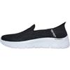 Skechers Donna Go Walk Flex Yael Slip-In ALLENATRICE, Black Textile/Multi Trim, 38 EU
