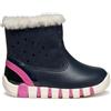 Geox B Iupidoo Girl, First Walker Shoe Bimba 0-24, Navy Fuchsia, 19 EU