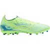 PUMA Unisex Adults Ultra 5 Match MG Soccer Shoe, Fizzy Apple-PUMA White-BLUEMAZING, 39 EU