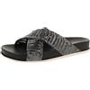 De Fonseca Ciabatte Donna in PVC a Fasce Incrocicate, Sottopiedee Suola in PVC, Ciabatte Mare