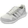 adidas Donna Run 60S 4.0 Shoes, Chalk White/Silver Met./Grey Two, 36 EU