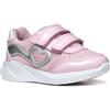 Geox B SPRINTYE Girl A - Scarpe da Ginnastica Bambina, Pink/Silver,