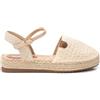 REFRESH - Sandali con zeppa da donna - Calzature comode e versatili - Moda casual, beige 14, 37 EU