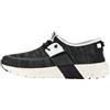 HEYDUDE Hey Dude Sirocco Sport Mode Sneakers - Scarpe Running Uomo - Easy-On System, Black/White, 42