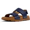 Camper Brutus Sandal K800598, Sandalo a 2 cinturini Unisex - Bambini e ragazzi, Blu scuro 001, 34 EU