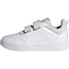 adidas Unisex - Bambini e Ragazzi Tensaur Sport 3.0 Hook And Loop Kids Shoes, Ftwr White/Ftwr White/Grey One, 31 EU