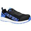 ELTEN BATIS Nero-Blu Low ESD S1PL, Scarpe Antinfortunistiche per Donna e Uomo, Leggere, Puntale in plastica, Materiale Tomaia: Tessuto, Fodera Interna: Tessuto (Traspirante), Taglia 40